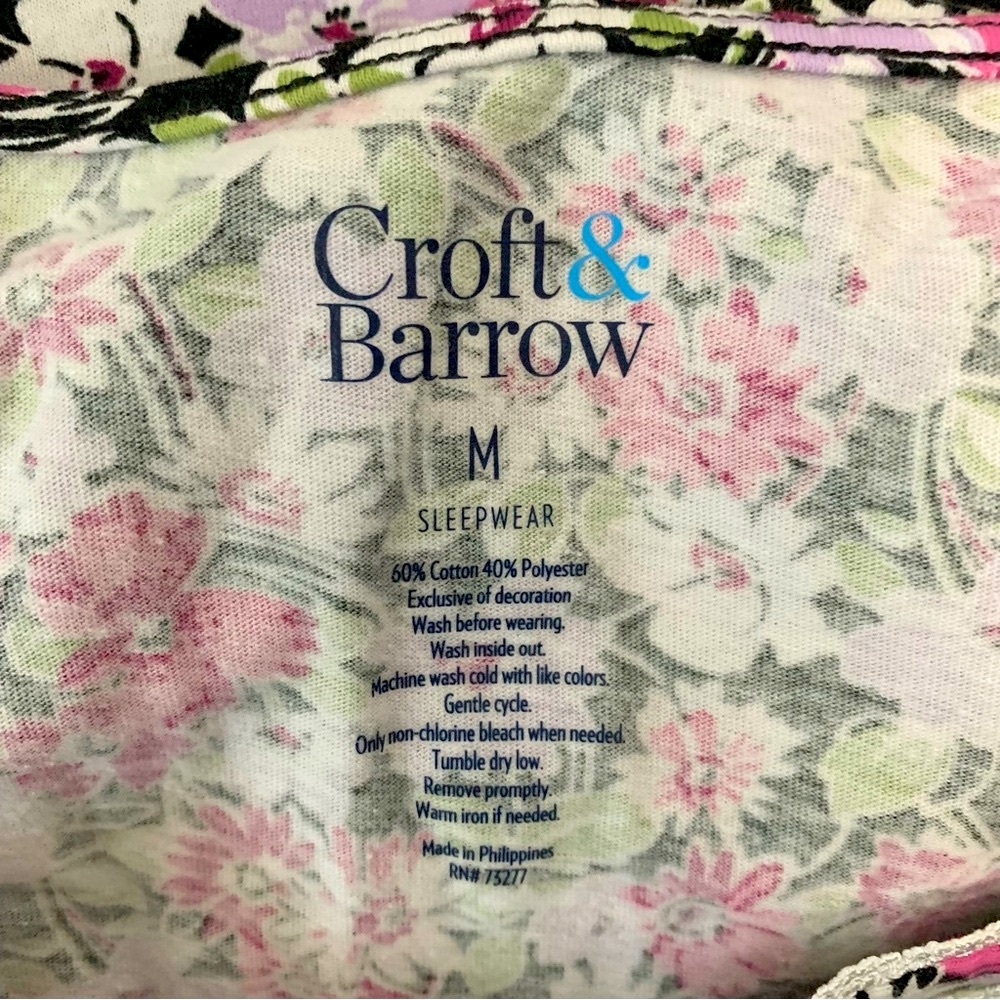 Croft & Barrow Floral Print Nightgown - Picture 3 of 4